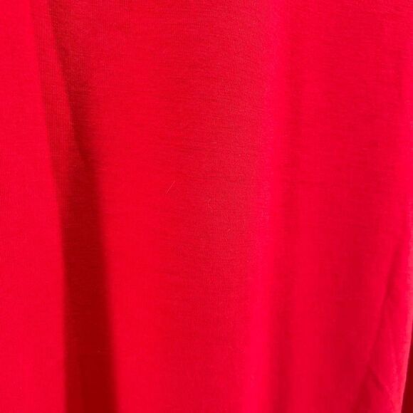 Dresswel Red Joy Hope Magic Believe Twinkle Christmas Long Sleeve Pajama Top L - Picture 9 of 11